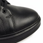 Adidasi barbati din piele naturală, M - 100, negru - Paul Style