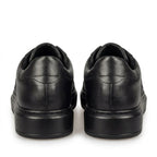 Adidasi barbati din piele naturală, M - 102, negru - Paul Style