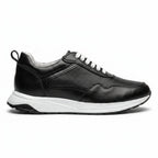 Adidasi barbati din piele naturală, M - 103, negru - PR - Paul Style