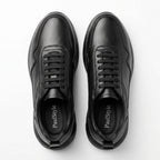 Adidasi barbati din piele naturală, M - 103, negru TNG - Paul Style