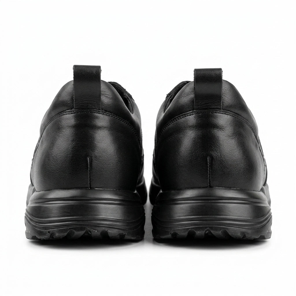 Adidasi barbati din piele naturală, M - 103, negru TNG - Paul Style