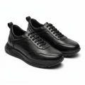 Adidasi barbati din piele naturală, M - 103, negru TNG - Paul Style