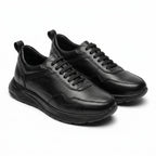 Adidasi barbati din piele naturală, M - 103, negru TNG - Paul Style