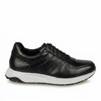 Adidasi barbati din piele naturală, M - 104, negru - ta - Paul Style