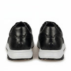 Adidasi barbati din piele naturală, M - 104, negru - ta - Paul Style