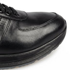 Adidasi barbati din piele naturală, M - 104, negru - tng - Paul Style
