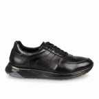 Adidasi barbati din piele naturală, M - 104, negru - tng - Paul Style