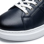 Adidasi barbati din piele naturală, M-105, blue - Paul Style