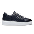 Adidasi barbati din piele naturală, M-105, blue - Paul Style