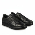 Adidasi barbati din piele naturală, M - 105, negru - Paul Style