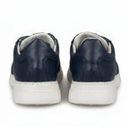 Adidasi barbati din piele naturală, M - 107, bleumarin - Paul Style