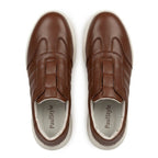 Adidasi barbati din piele naturală, M - 107, maro - Paul Style