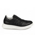 Adidasi barbati din piele naturală, M - 107, negru - Paul Style