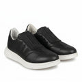 Adidasi barbati din piele naturală, M - 107, negru - Paul Style