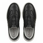 Adidasi barbati din piele naturală, M - 107, negru - Paul Style