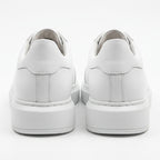 Adidasi barbati din piele naturală, M-112, alb - Paul Style