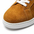 Adidasi barbati din piele naturală, M-112, mustar-caramelizat T - Paul Style