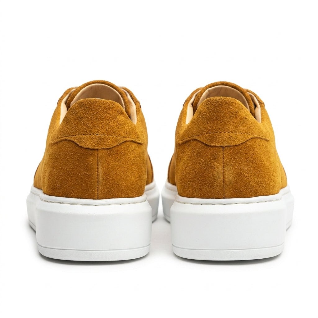 Adidasi barbati din piele naturală, M-112, mustar-caramelizat Tp.Max - Paul Style