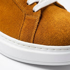 Adidasi barbati din piele naturală, M-112, mustar-caramelizat Tp.Max - Paul Style