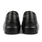 Adidasi barbati din piele naturală, M - 112, negru - Paul Style