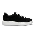 Adidasi barbati din piele naturală, M-112, negru-velur ta - Paul Style