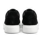 Adidasi barbati din piele naturală, M-112, negru-velur ta - Paul Style