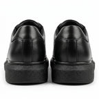 Adidasi barbati din piele naturală, M-329, negru - Paul Style