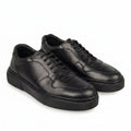 Adidasi barbati din piele naturală, M - 870, negru - Paul Style