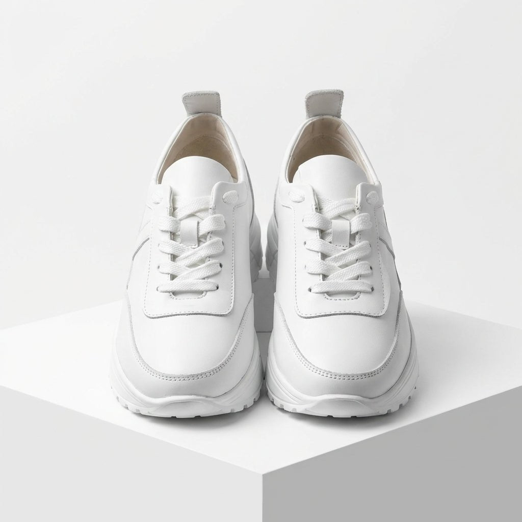 Adidasi dama alb, piele naturla, Bela - 204 - Paul Style