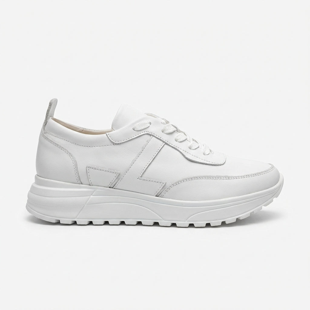 Adidasi dama alb, piele naturla, Bela - 204 - Paul Style