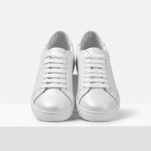 Adidasi dama albi,Vero105, din piele naturala - Paul Style