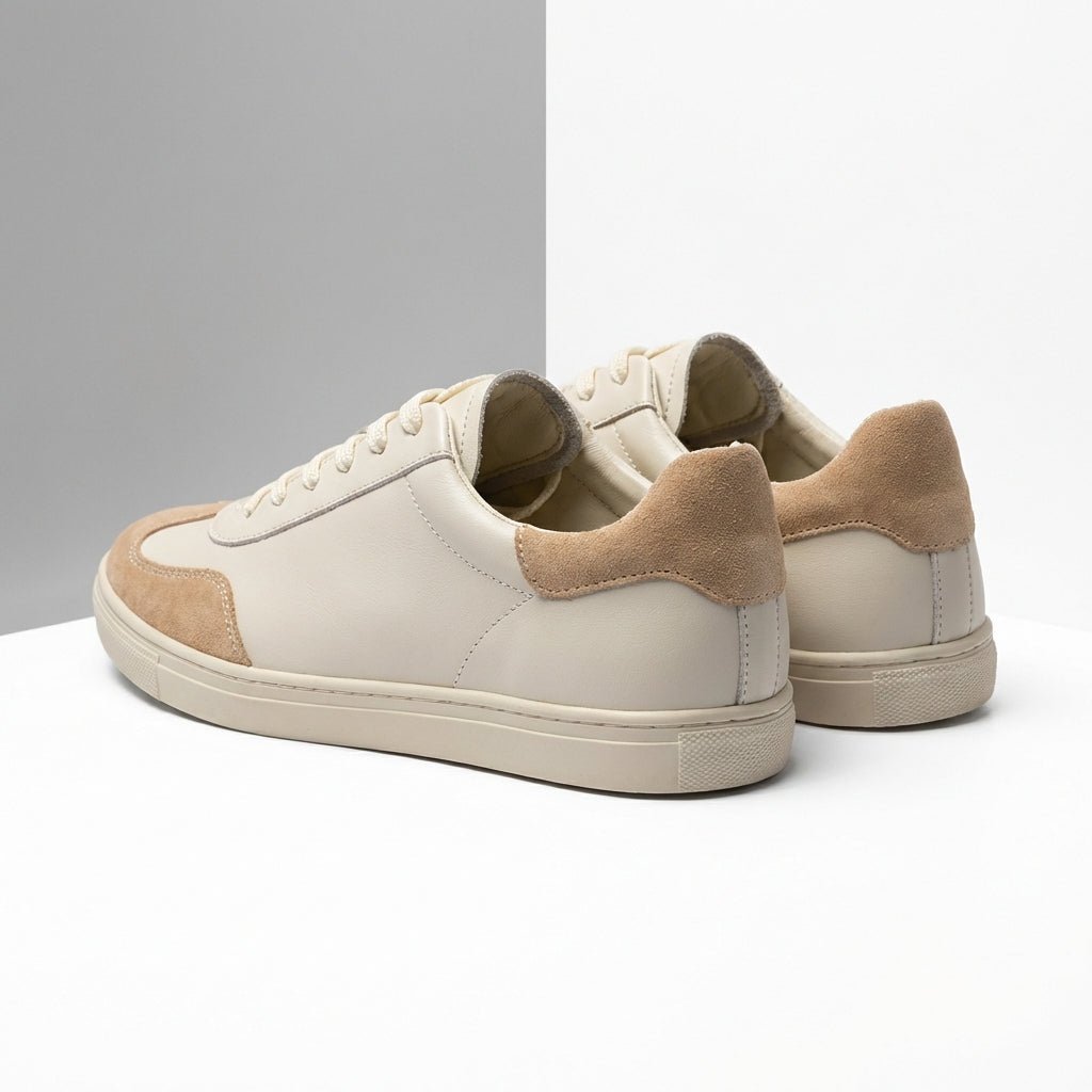 Adidasi dama bej, Vero - 226, din piele naturala - Paul Style