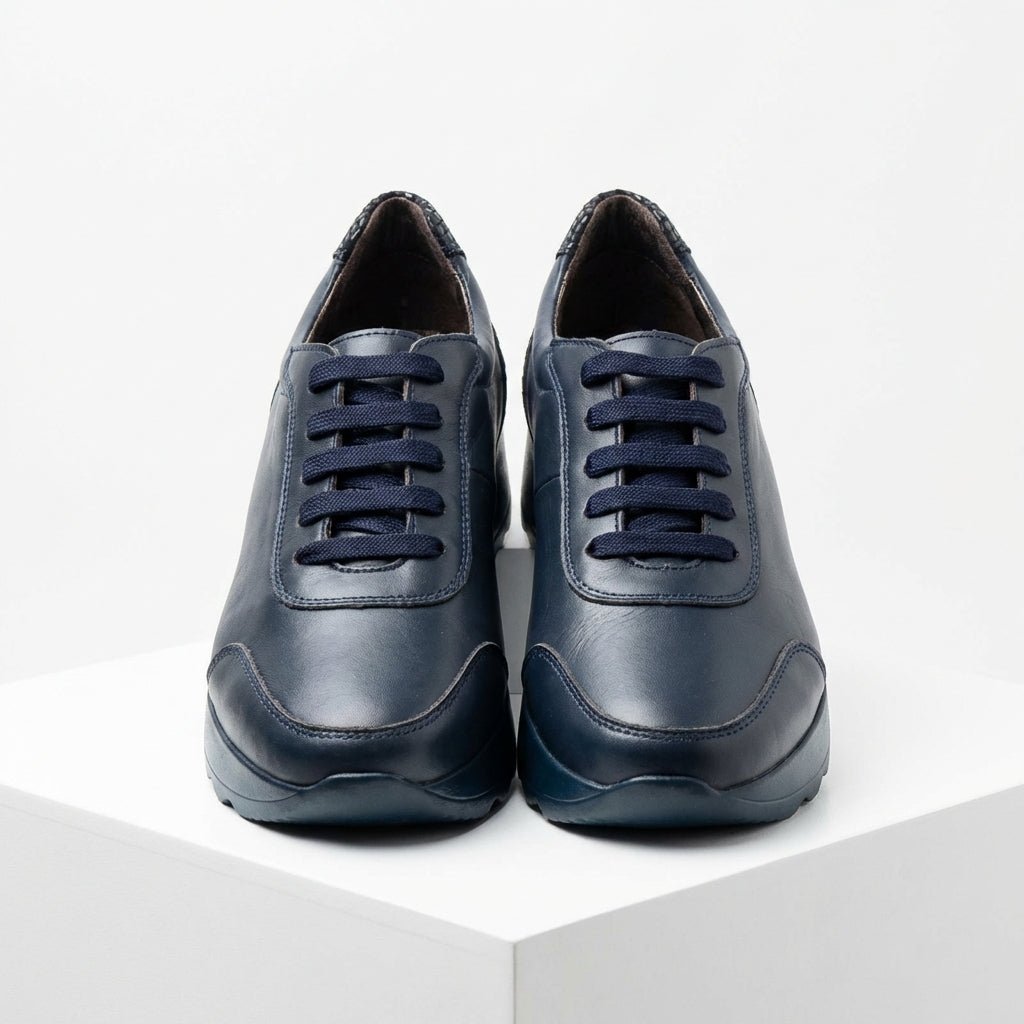 Adidasi dama bleumarin, piele naturala, Villa - Prn - Paul Style