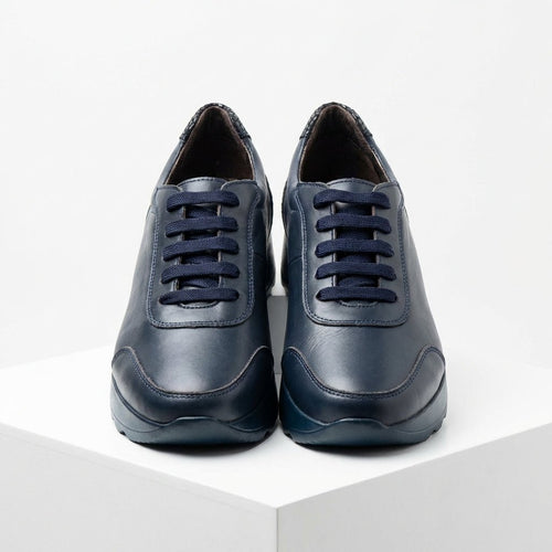 Adidasi dama bleumarin, piele naturala, Villa - Prn - Paul Style