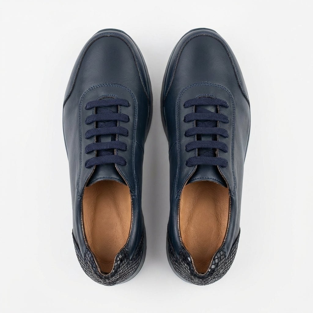 Adidasi dama bleumarin, piele naturala, Villa - Prn - Paul Style