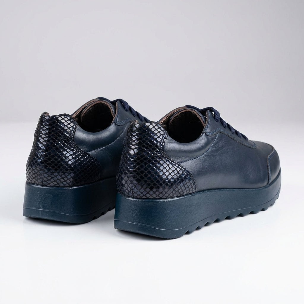 Adidasi dama bleumarin, piele naturala, Villa - Prn - Paul Style