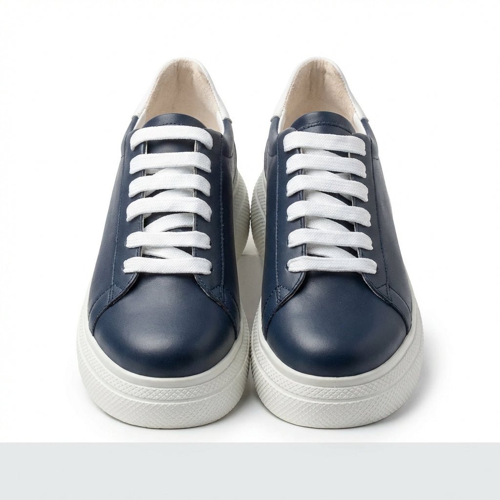 Adidasi dama bleumarin, piele naturla, Asti - 207 - Paul Style