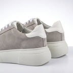 Adidasi dama gri - velur, piele naturla, Asti - 207 - Paul Style