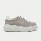 Adidasi dama gri - velur, piele naturla, Asti - 207 - Paul Style