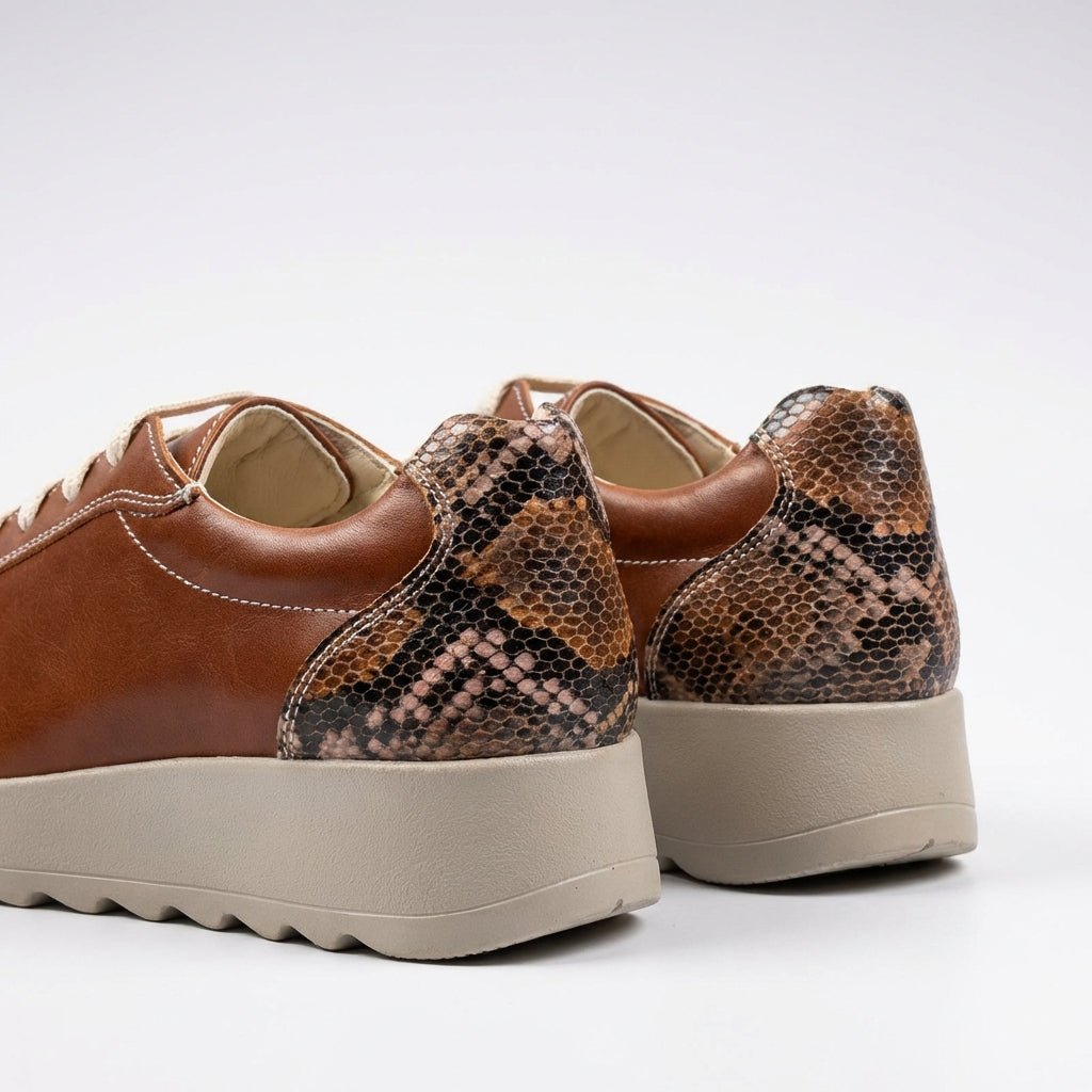 Adidasi dama maro - snake, piele naturla, Villa - Prn - Paul Style