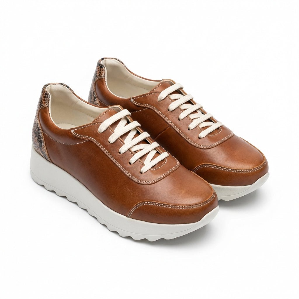 Adidasi dama maro - snake, piele naturla, Villa - Prn - Paul Style