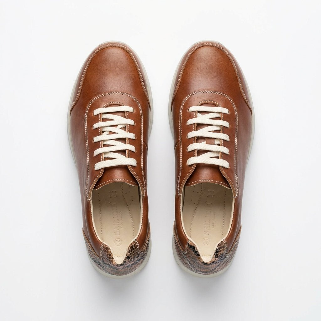 Adidasi dama maro - snake, piele naturla, Villa - Prn - Paul Style