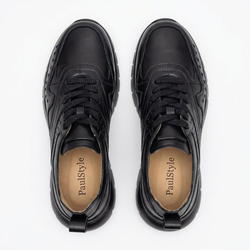 Adidasi dama negri, 250 - 73, din piele naturala - Paul Style