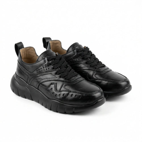 Adidasi dama negri, 250 - 73, din piele naturala - Paul Style