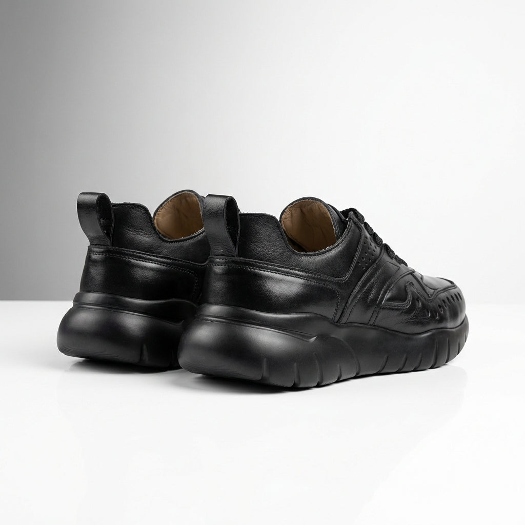 Adidasi dama negri, 250 - 73, din piele naturala - Paul Style