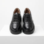 Adidasi dama negri, A - 295, din piele naturala - Paul Style