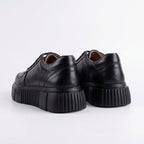 Adidasi dama negri, A - 295, din piele naturala - Paul Style