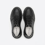 Adidasi dama negri, A - 295, din piele naturala - Paul Style