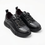 Adidasi dama negri, Aria195, din piele naturala - Paul Style