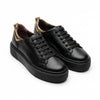 Women's black sneakers, Fia-18016, made of genuine leather
